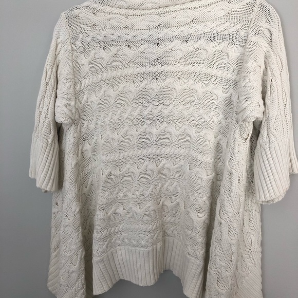 IMMA Boutique brand open front elbow sleeve cardigan sweater - Picture 4 of 5